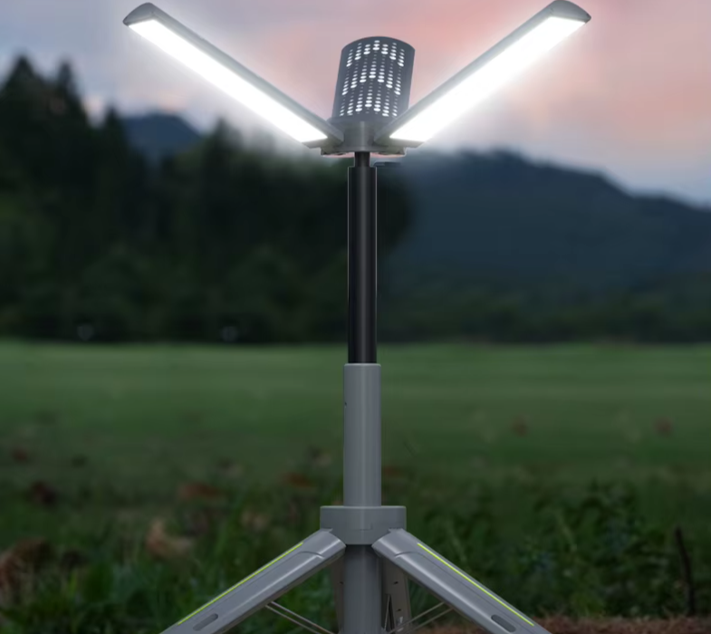 3 rotational Camping lamp extended pole