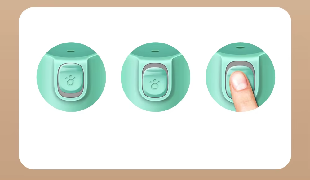 dog water bottle buttons