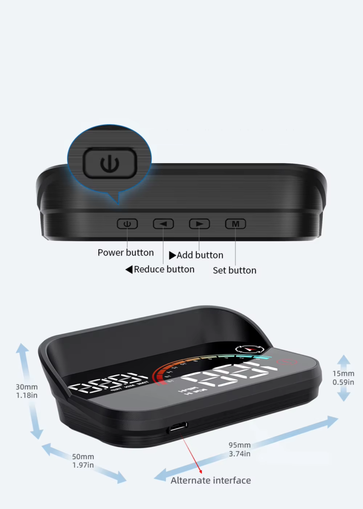 hud for car dimensions