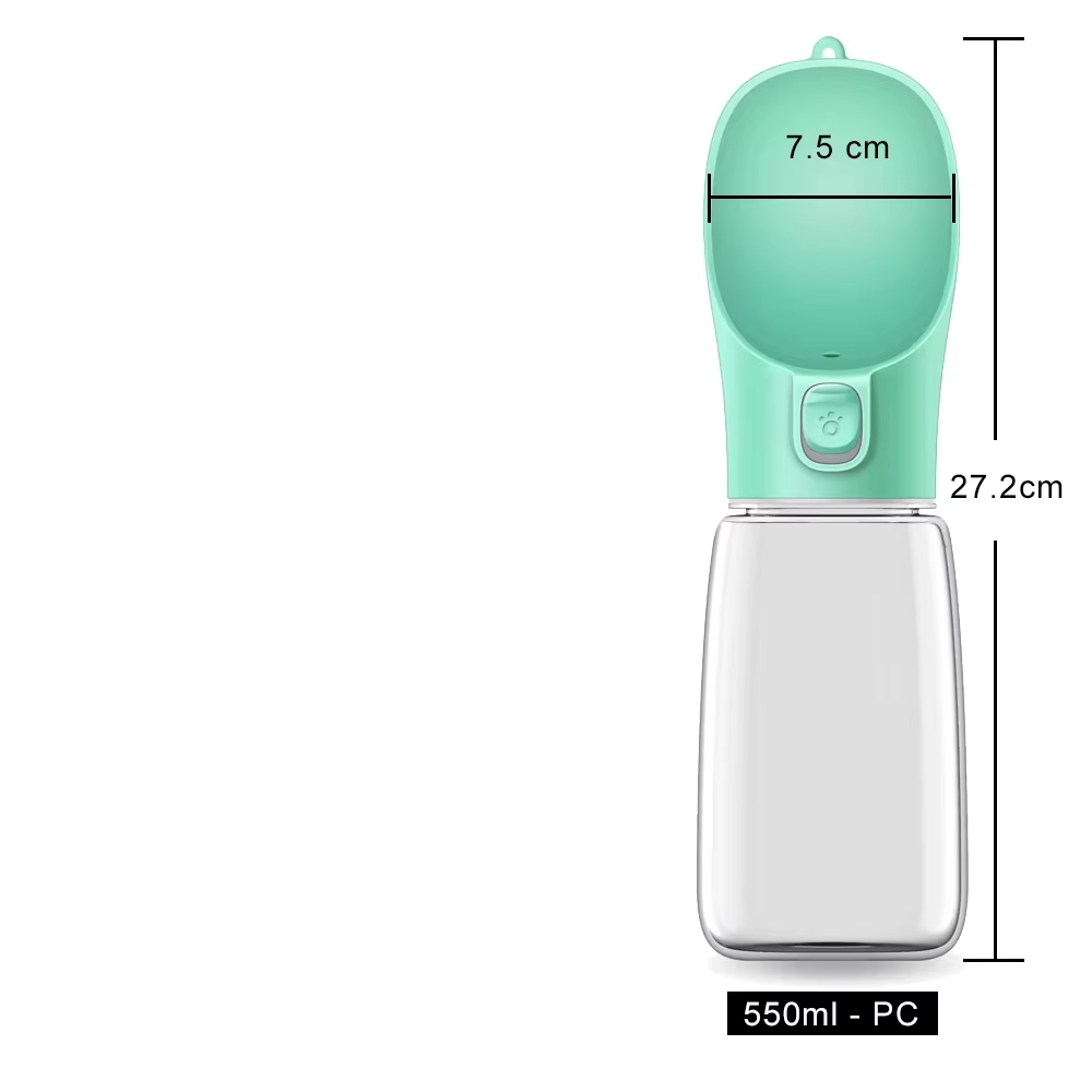dog water bottle dimensions