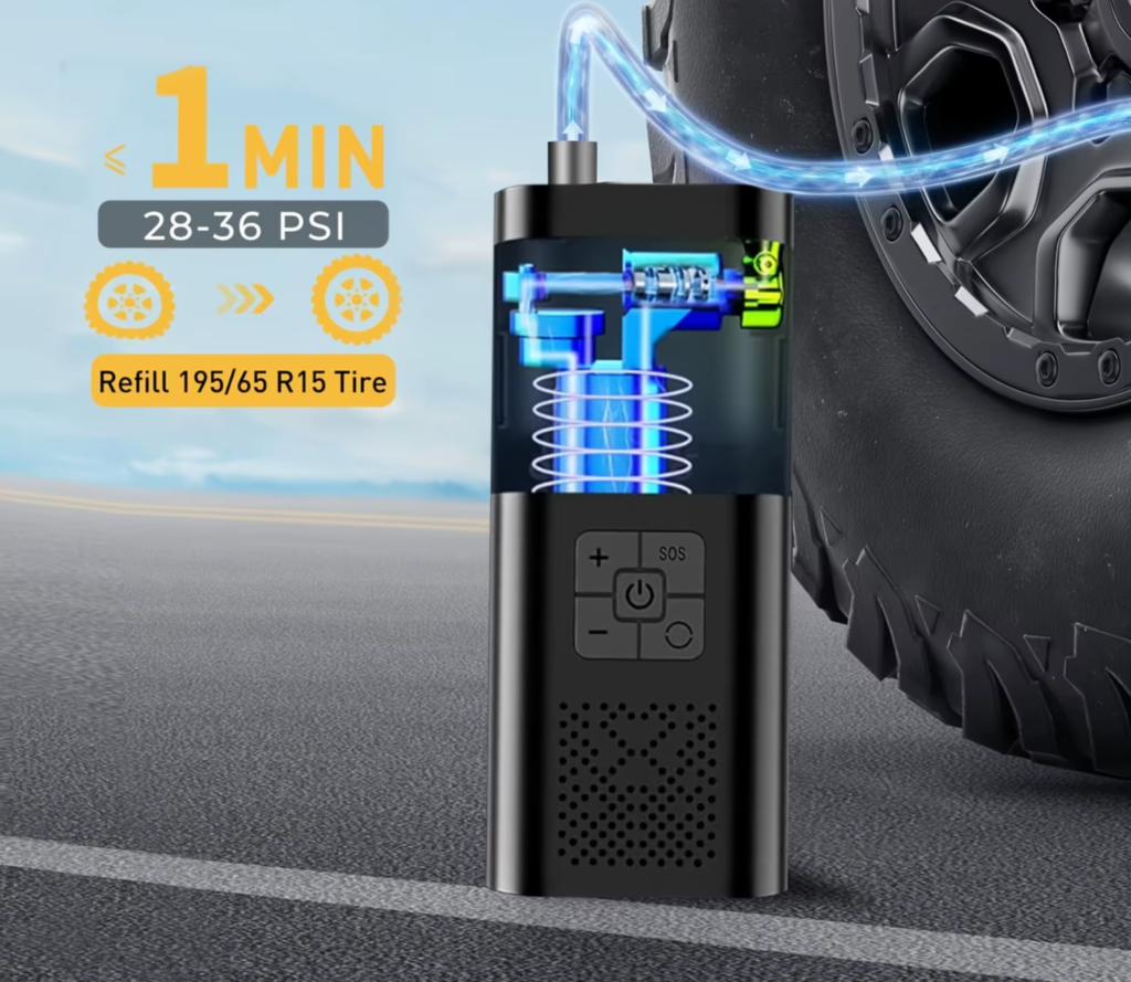 portable air pump 1 minute to full