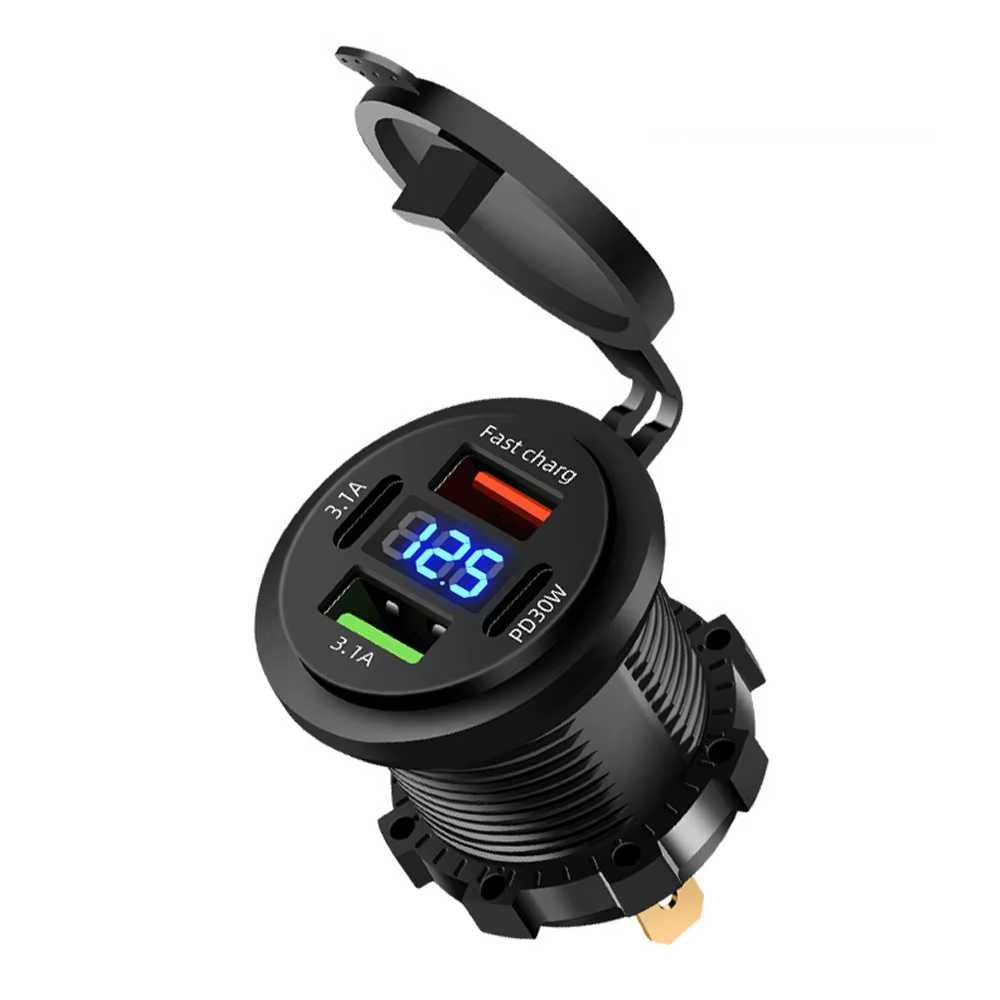 car charger design and white background