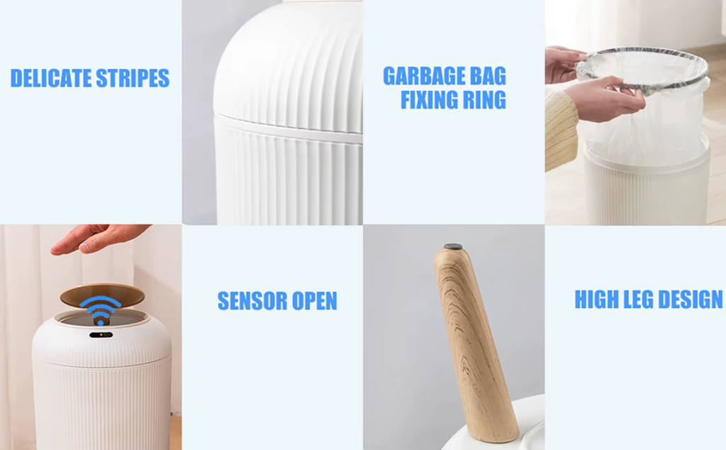 quick setup smart trash can