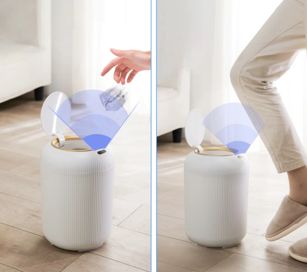 motion sensor smart trash can