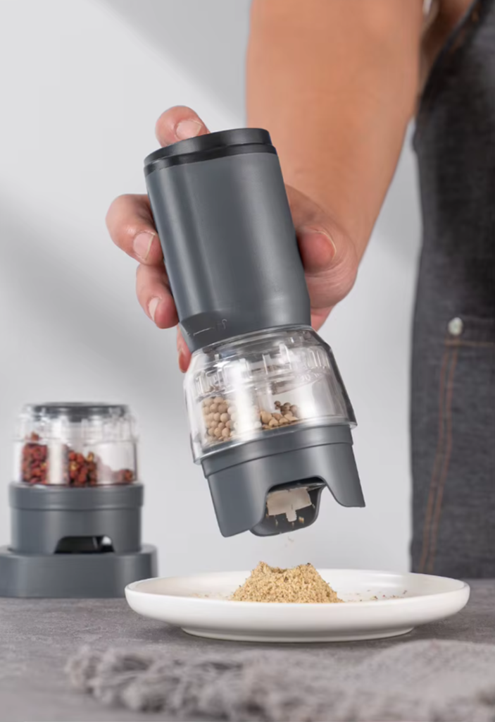 using pepper grinder