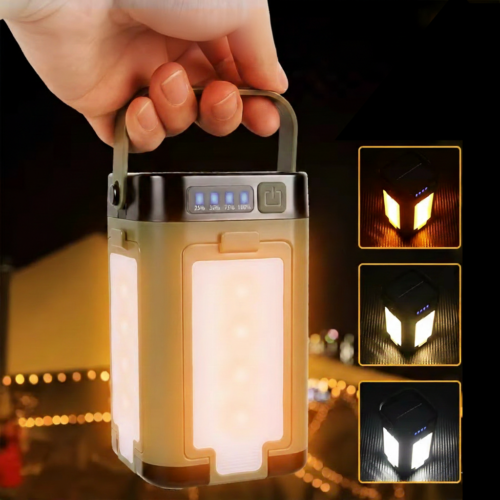 Portable LED Solar Camping Lamp with different light modes