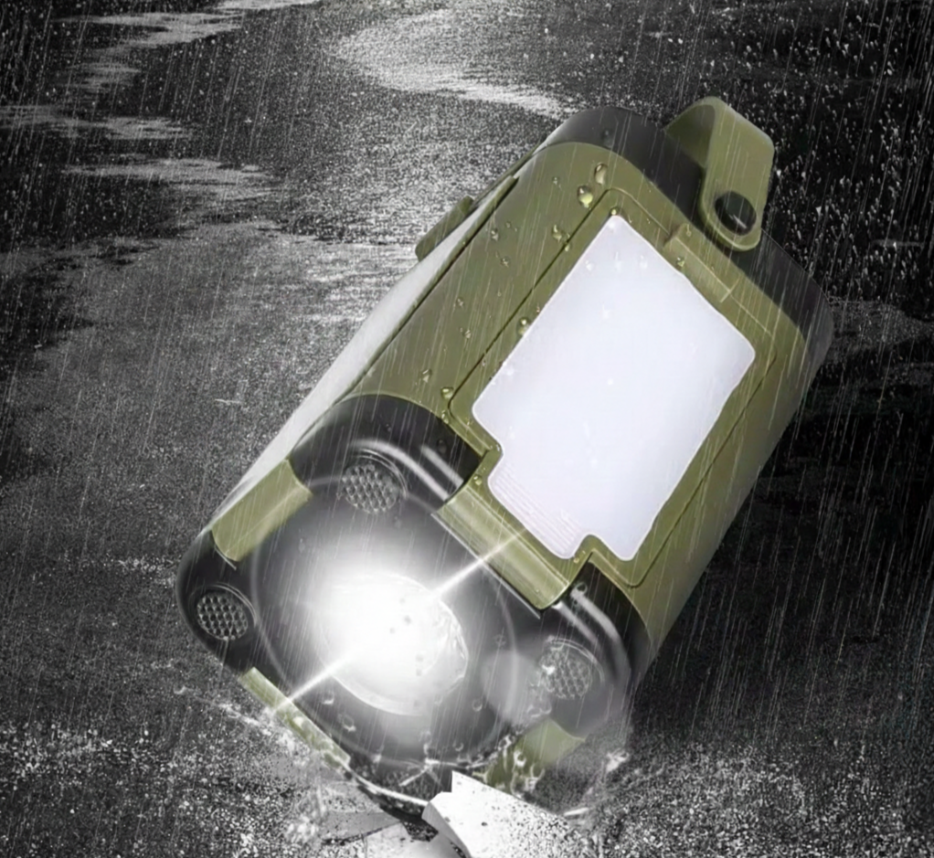 sustainable outdoor charging and lamp