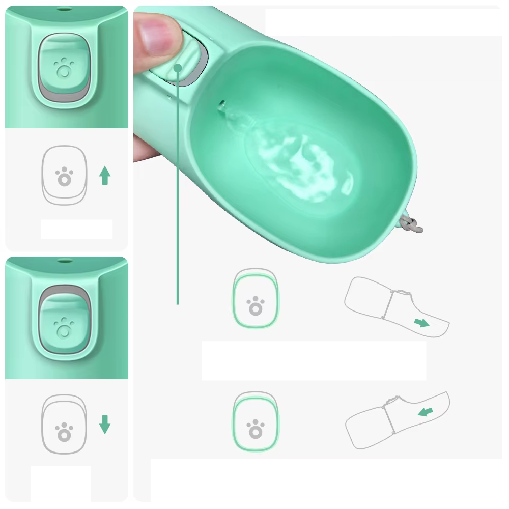 dog water bottle instructions