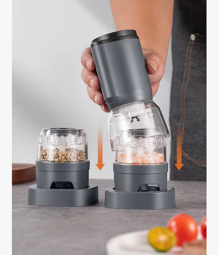 easy to switch spice container pepper grinder