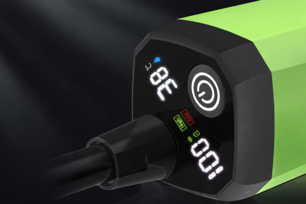 display from portable camping shower