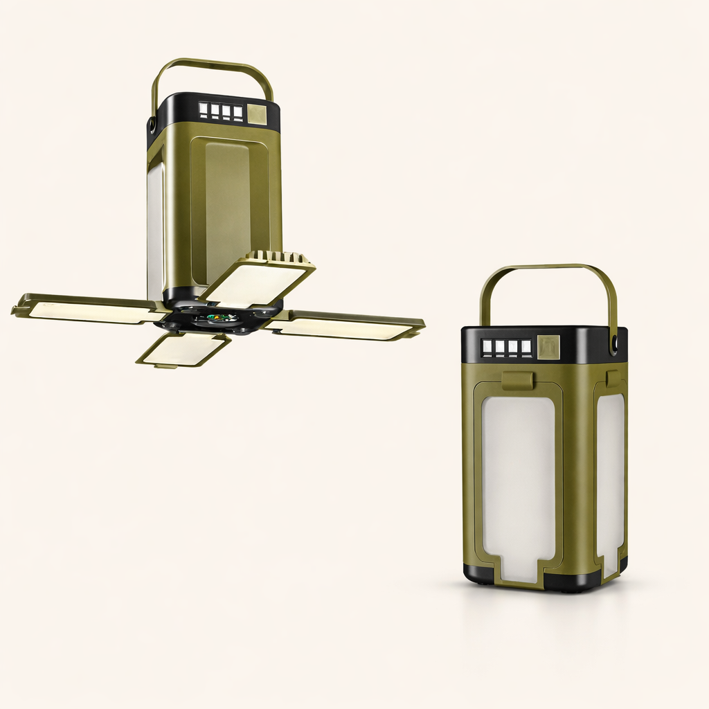 Opened and Closed portable lamp