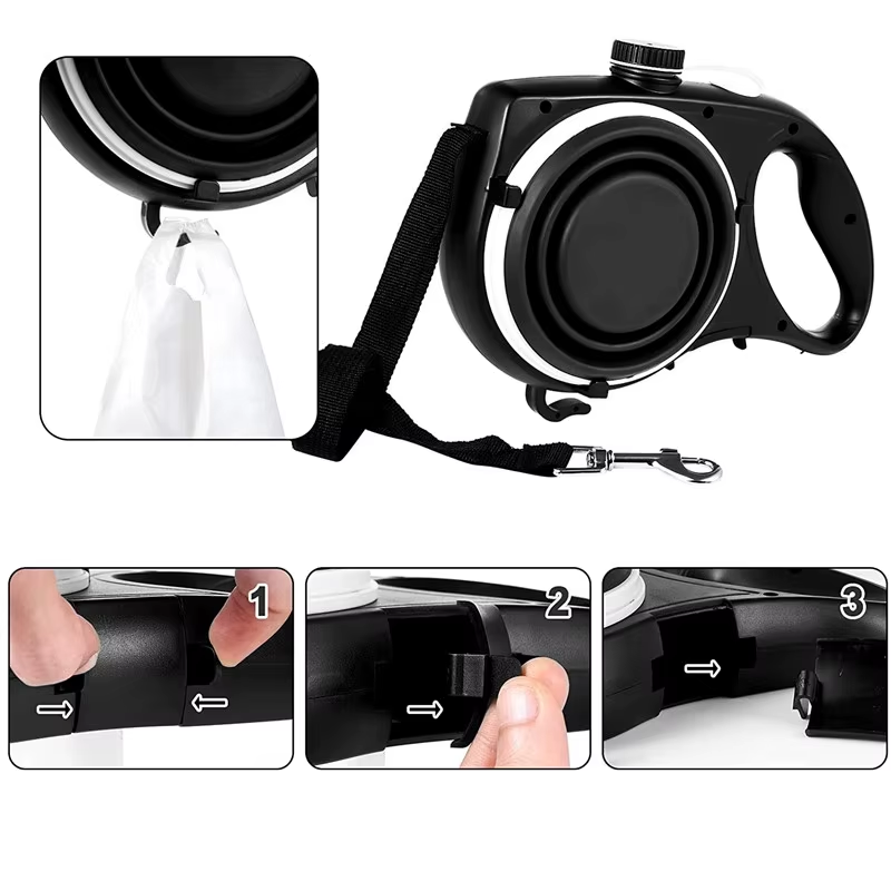 how to use the dog leash