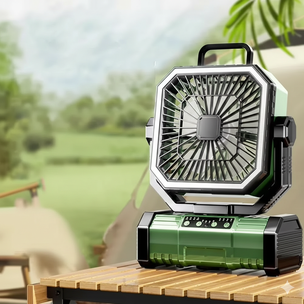 Outdoor Ceiling fan on a table