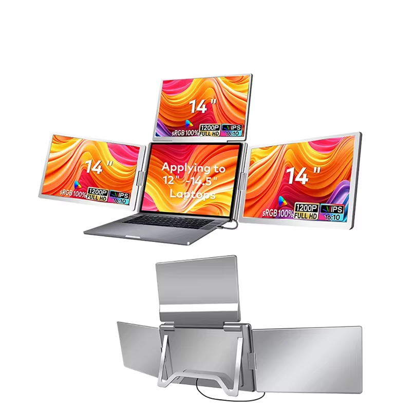 triple portable monitor 14 inches