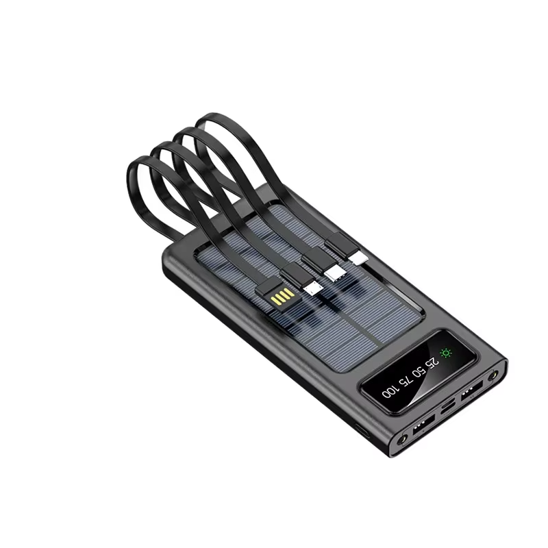 black solar power bank