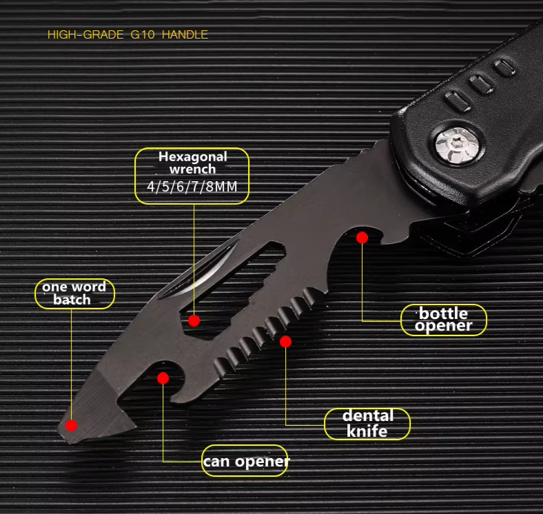 multifunctional hammer plier tool knife and its multiple functions