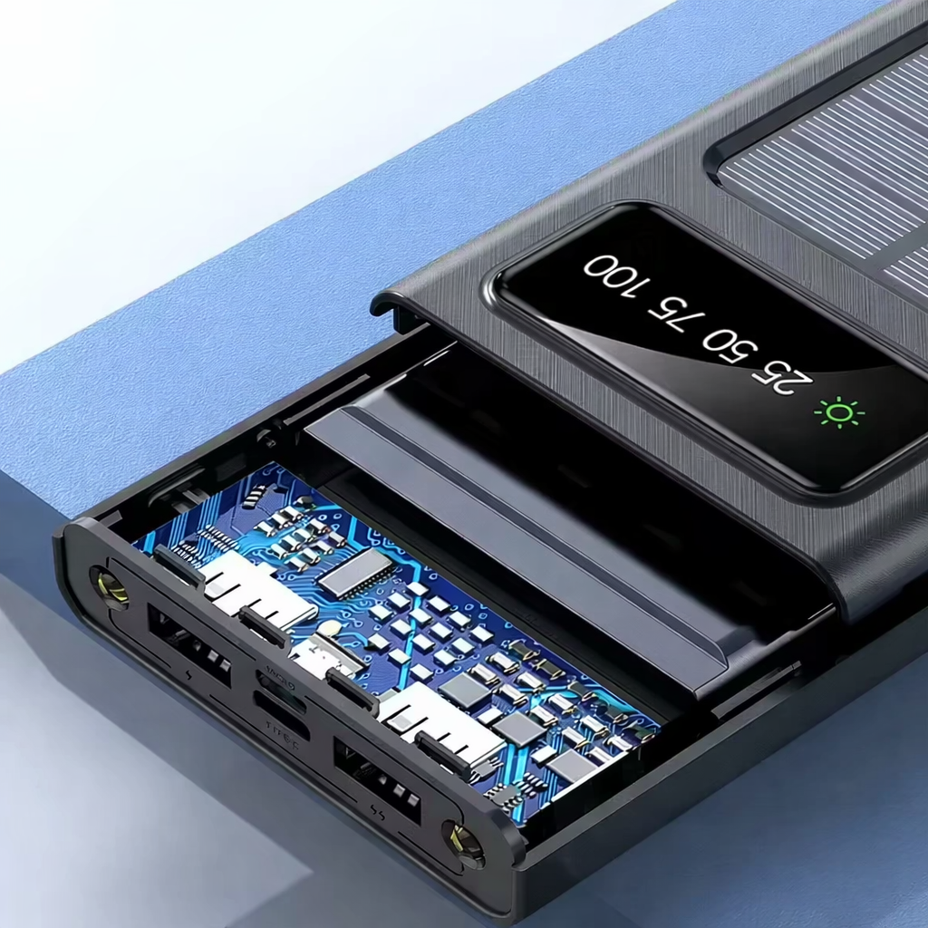 solar power bank inside device