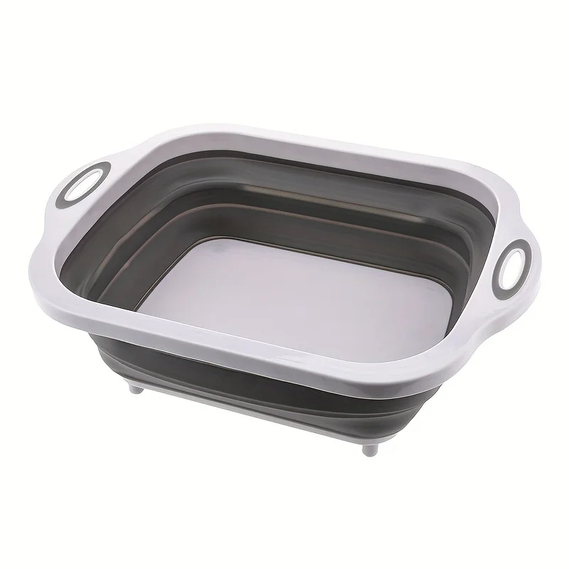 white portable and foldable space saving basin