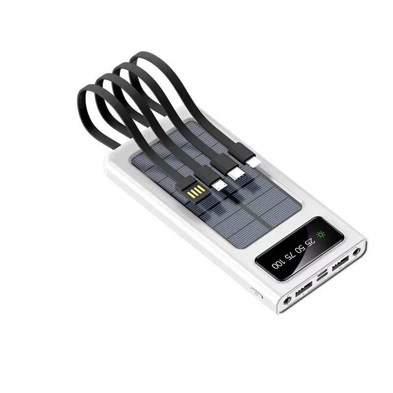 white solar power bank