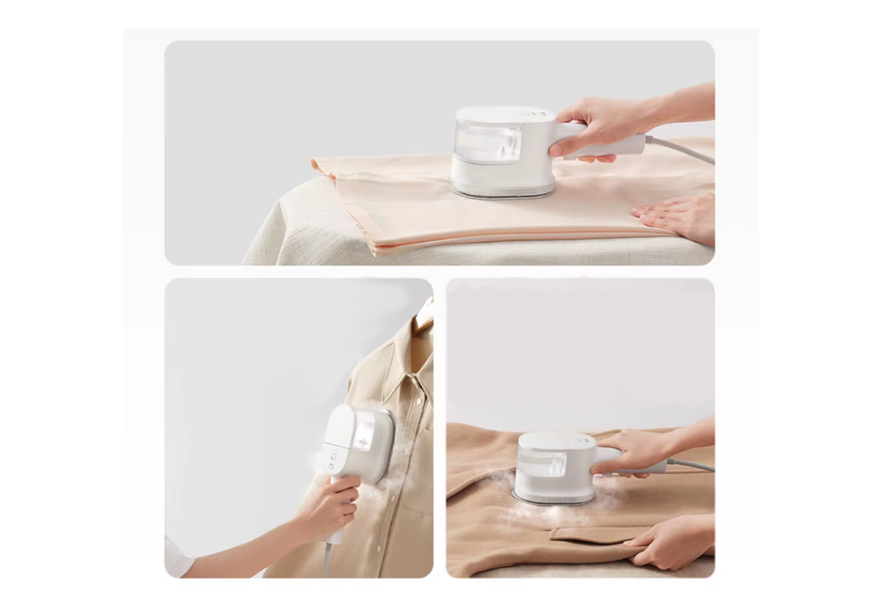 3 different views of handheld steam