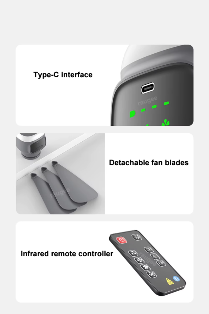 portable ceiling fan features