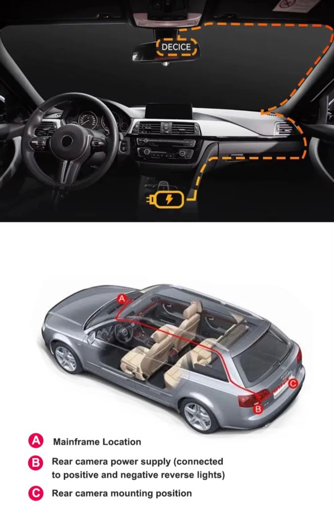 how to install rearview 4k mirror car cam