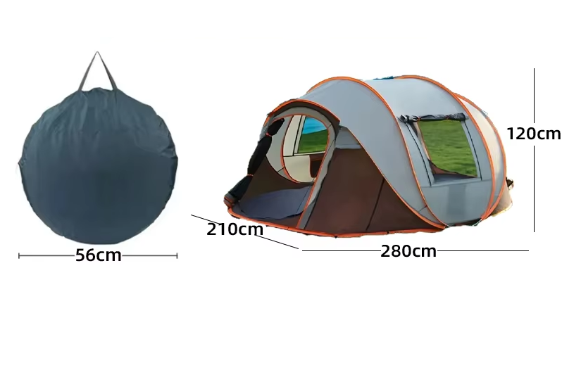 orange version tent dimensions and package
