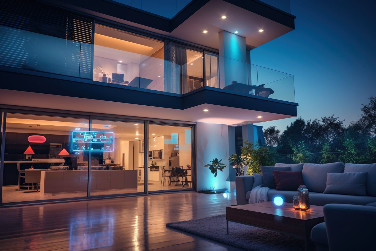 Smart home concept. Remote control and home control.